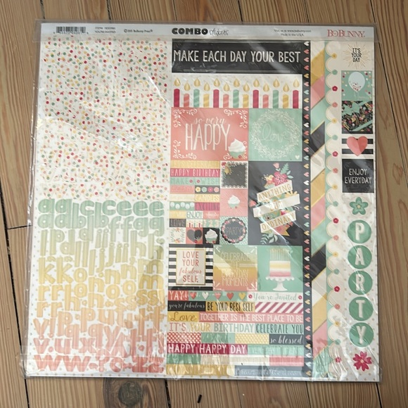 Bo Bunny You’re Invited scrapbook paper collection pack. NWT - Picture 2 of 2